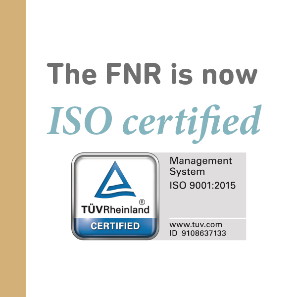 Quality Management System (QMS): FNR now ISO certified