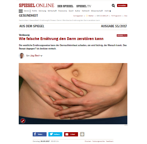 Dr Mahesh Desai, Principal Investigator at the Luxembourg Institute of Health, has been interviewed by German magazine Der Spiegel about his research looking into the gut and how a lack of fibre can make gut bacteria aggressive.