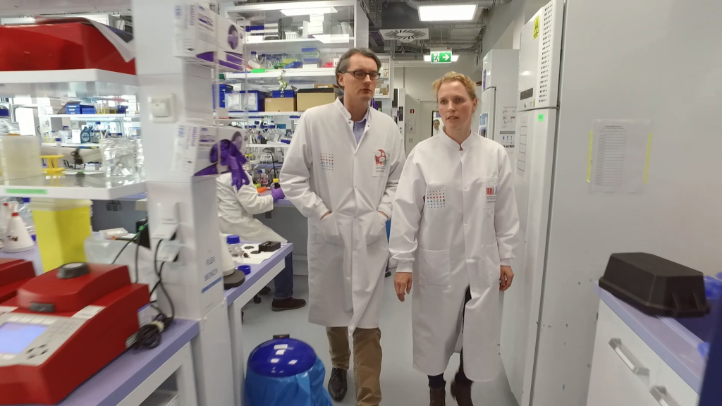 Anne with Prof Jens Schwamborn