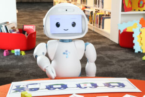 QTrobot-robot teaching new skills to children with developmental delays and autism