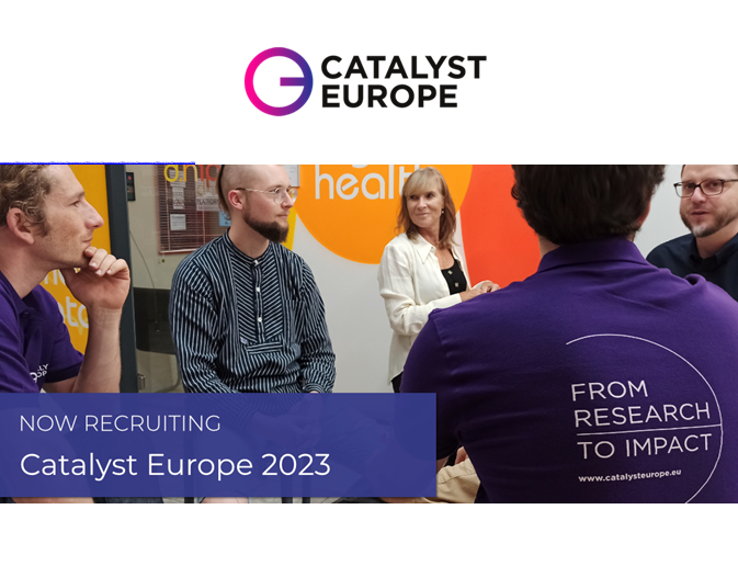 Catalyst Europe is a fellowship programme focused on creating impact from biomedical technology research. The programme supports talented researchers, clinicians and professionals working in healthcare organisations to identify and evaluate unmet medical needs, build multi-professional teams to design solutions, and plan research projects that show strong potential for healthcare impact, in collaboration with industry, clinical settings and academia. The programme runs from September 2023 until March 2024, register by 16 July!